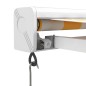vidaXL Toldo retráctil aluminio y tela amarillo y blanco 4,5x3 m vidaXL Toldo retráctil aluminio y tela amarillo y blanco 4,5x3 m