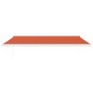 vidaXL Toldo retráctil aluminio y tela naranja y marrón 5x3 m vidaXL Toldo retráctil aluminio y tela naranja y marrón 5x3 m