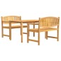 vidaXL Juego de comedor para jardín 3 pzas madera maciza de teca vidaXL Juego de comedor para jardín 3 pzas madera maciza de teca