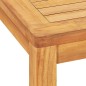 vidaXL Juego de comedor de jardín 7 piezas madera maciza de teca
