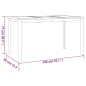 vidaXL Juego de comedor de jardín 7 piezas madera maciza de teca
