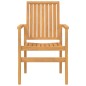 vidaXL Juego de comedor de jardín 7 piezas madera maciza de teca