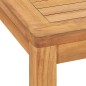 vidaXL Juego de comedor de jardín 7 piezas madera maciza de teca