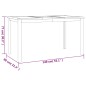 vidaXL Juego de comedor de jardín 7 piezas madera maciza de teca