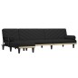 vidaXL Sofá cama en forma de L tela negro 260x140x70 cm vidaXL Sofá cama en forma de L tela negro 260x140x70 cm