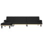 vidaXL Sofá cama en forma de L tela negro 260x140x70 cm vidaXL Sofá cama en forma de L tela negro 260x140x70 cm