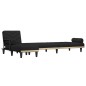 vidaXL Sofá cama en forma de L tela negro 260x140x70 cm vidaXL Sofá cama en forma de L tela negro 260x140x70 cm