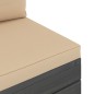 vidaXL Muebles de palets de jardín 10 pzas cojines madera maciza pino vidaXL Muebles de palets de jardín 10 pzas cojines madera maciza pino
