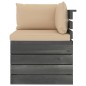 vidaXL Muebles de palets de jardín 10 pzas cojines madera maciza pino vidaXL Muebles de palets de jardín 10 pzas cojines madera maciza pino