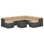 vidaXL Muebles de palets de jardín 11 pzas cojines madera maciza pino vidaXL Muebles de palets de jardín 11 pzas cojines madera maciza pino