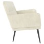 vidaXL Banco de terciopelo crema 108x79x79 cm vidaXL Banco de terciopelo crema 108x79x79 cm