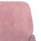 vidaXL Banco de terciopelo rosa 108x79x79 cm