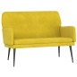 vidaXL Banco de terciopelo amarillo 108x79x79 cm vidaXL Banco de terciopelo amarillo 108x79x79 cm