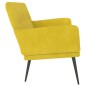vidaXL Banco de terciopelo amarillo 108x79x79 cm vidaXL Banco de terciopelo amarillo 108x79x79 cm