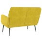 vidaXL Banco de terciopelo amarillo 108x79x79 cm vidaXL Banco de terciopelo amarillo 108x79x79 cm