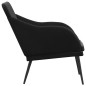 vidaXL Banco de terciopelo negro 110x76x80 cm vidaXL Banco de terciopelo negro 110x76x80 cm
