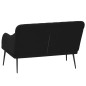 vidaXL Banco de terciopelo negro 110x76x80 cm vidaXL Banco de terciopelo negro 110x76x80 cm