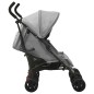 vidaXL Carrito para gemelos de acero gris claro vidaXL Carrito para gemelos de acero gris claro