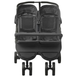 vidaXL Carrito para gemelos de acero gris antracita