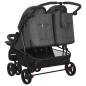 vidaXL Carrito para gemelos de acero gris antracita vidaXL Carrito para gemelos de acero gris antracita