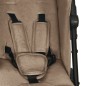 vidaXL Carrito para gemelos de acero gris taupe