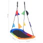 vidaXL Columpio nido con banderines 165x70 cm