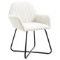 vidaXL Sillas de comedor 4 unidades tela color crema vidaXL Sillas de comedor 4 unidades tela color crema