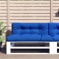 vidaXL Cojines para palets 2 unidades tela azul royal