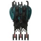 vidaXL Carrito para gemelos de acero verde vidaXL Carrito para gemelos de acero verde