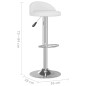 vidaXL Taburetes de cocina 2 unidades cuero sintético blanco vidaXL Taburetes de cocina 2 unidades cuero sintético blanco