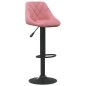 vidaXL Taburetes de cocina 2 unidades terciopelo rosa vidaXL Taburetes de cocina 2 unidades terciopelo rosa