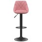 vidaXL Taburetes de cocina 2 unidades terciopelo rosa vidaXL Taburetes de cocina 2 unidades terciopelo rosa
