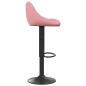 vidaXL Taburetes de cocina 2 unidades terciopelo rosa vidaXL Taburetes de cocina 2 unidades terciopelo rosa