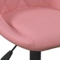 vidaXL Taburetes de cocina 2 unidades terciopelo rosa vidaXL Taburetes de cocina 2 unidades terciopelo rosa