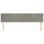 vidaXL Cabeceros 2 unidades de terciopelo gris claro 90x5x78/88 cm vidaXL Cabeceros 2 unidades de terciopelo gris claro 90x5x78/88 cm