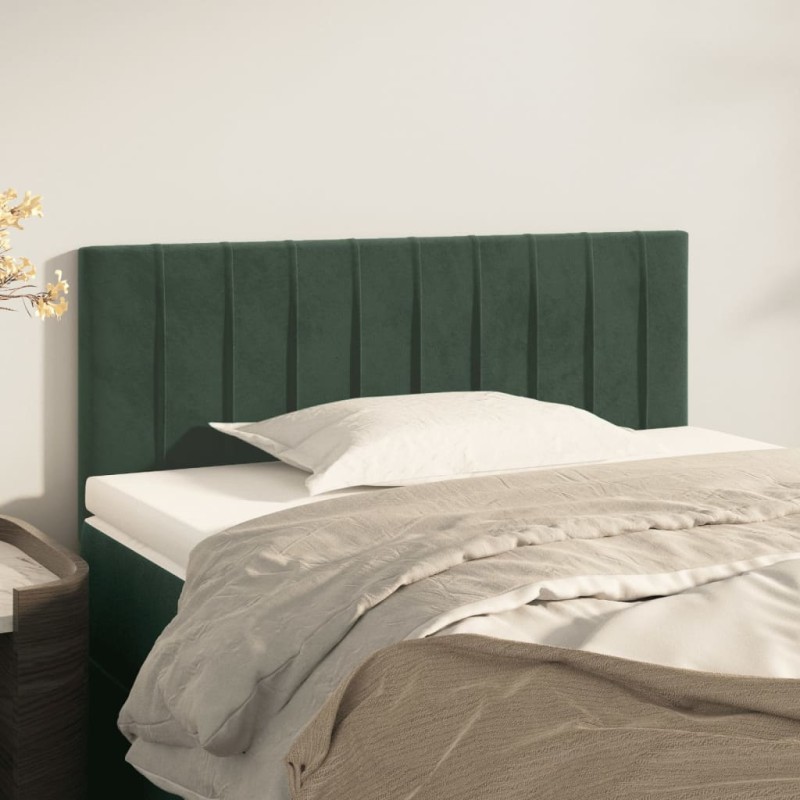 vidaXL Cabecero de terciopelo verde oscuro 90x5x78/88 cm vidaXL Cabecero de terciopelo verde oscuro 90x5x78/88 cm