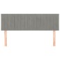 vidaXL Cabeceros 2 unidades terciopelo gris claro 72x5x78/88 cm vidaXL Cabeceros 2 unidades terciopelo gris claro 72x5x78/88 cm