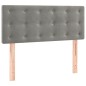 vidaXL Cabecero de terciopelo gris claro 90x5x78/88 cm vidaXL Cabecero de terciopelo gris claro 90x5x78/88 cm