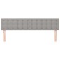 vidaXL Cabeceros 2 unidades de tela gris claro 100x5x78/88 cm vidaXL Cabeceros 2 unidades de tela gris claro 100x5x78/88 cm