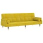 vidaXL Sofá cama con cojines terciopelo amarillo vidaXL Sofá cama con cojines terciopelo amarillo