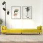 vidaXL Sofá cama con cojines terciopelo amarillo vidaXL Sofá cama con cojines terciopelo amarillo