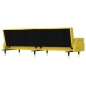 vidaXL Sofá cama con cojines terciopelo amarillo vidaXL Sofá cama con cojines terciopelo amarillo