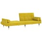 vidaXL Sofá cama con cojines terciopelo amarillo vidaXL Sofá cama con cojines terciopelo amarillo