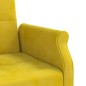 vidaXL Sofá cama con cojines terciopelo amarillo vidaXL Sofá cama con cojines terciopelo amarillo
