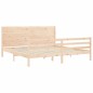 vidaXL Estructura de cama con cabecero madera maciza 200x200 cm vidaXL Estructura de cama con cabecero madera maciza 200x200 cm