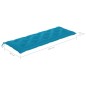 vidaXL Banco de jardín 3 plazas madera eucalipto gris y cojín 150 cm vidaXL Banco de jardín 3 plazas madera eucalipto gris y cojín 150 cm