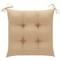 vidaXL Sillas de jardín 2 uds con cojines madera maciza de teca beige vidaXL Sillas de jardín 2 uds con cojines madera maciza de teca beige