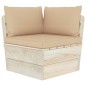 vidaXL Muebles de jardín de palets 5 piezas y cojines madera de abeto vidaXL Muebles de jardín de palets 5 piezas y cojines madera de abeto