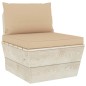 vidaXL Muebles de jardín de palets 5 piezas y cojines madera de abeto vidaXL Muebles de jardín de palets 5 piezas y cojines madera de abeto