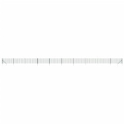 vidaXL Cerca de alambre con pinchos de anclaje verde 1x25 m